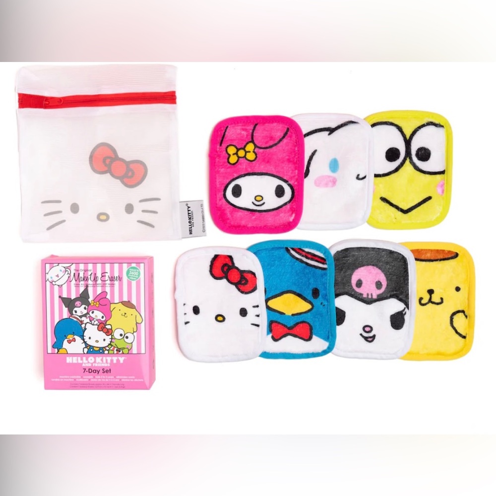 NIB Hello Kitty & Friends x MakeUp Eraser 7-Day Set